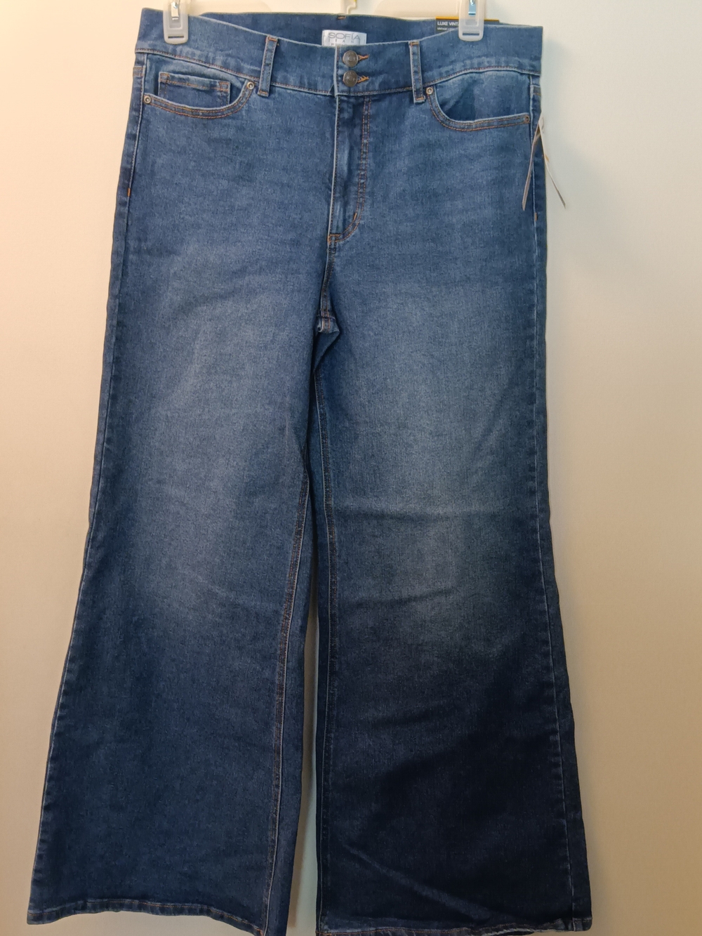 sofia by sofia vergara Blue Wide-Leg Flare Jeans